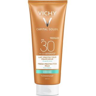 Vichy Capital Soleil Beach Protect Hidratáló naptej arcra és testre SPF30 300ml
