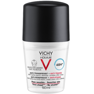 Vichy Homme dezodor Izzadságszabályozó golyós foltmentes 50ml