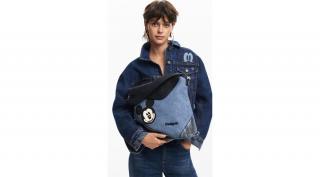 Desigual Back Mickey Denim Edge Jersey Maxi