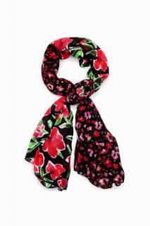 Desigual Foulard  Half Floral Rectangle kendő