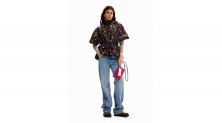 Desigual Poncho Artistic Flower Richmond