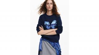 Desigual Sw Butterfly pulóver