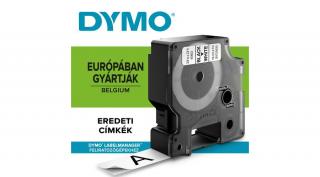 Dymo D1 kazetta, 19mmx7m, fekete/fehér (45803)