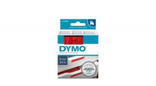 Dymo D1 kazetta, 19mmx7m, fekete/piros (45807)