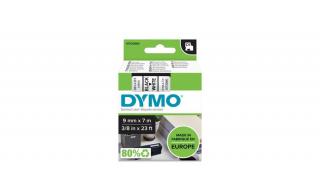 Dymo D1 kazetta, 9mmx7m, fekete/fehér (40913)