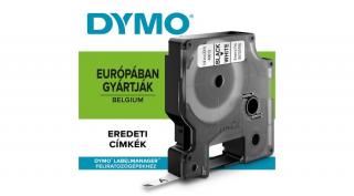 Dymo D1 szalag, 6mmx7m, fekete/fehér (43613)