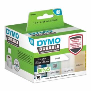 Dymo Tartós etikett címke 25mmx25mm, 1700db/tekercs (1933083, 2112286)