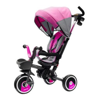 BABY MIX RELAX összecsukható szülőkormányos tricili 5in1 pink