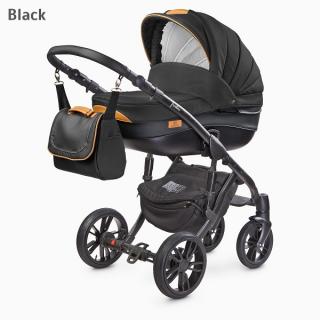 CAMINI FRONTERA MULTIFUNKCIÓ BABAKOCSI 3IN1 BLACK  , HORDOZÓVAL