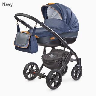 CAMINI FRONTERA MULTIFUNKCIÓ BABAKOCSI 3IN1 NAVY , HORDOZÓVAL