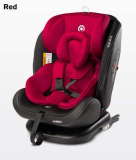 Caretero Mundo Isofix 0-36 kg autós gyerekülés 360 fokban forgatható - Red