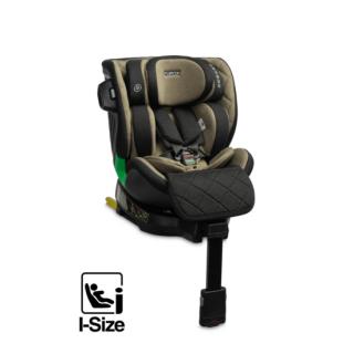 CARETERO TUROX ISOFIX Autós Gyerekülés I-SIZE 40-150 CM 360 fokban elforgatható Khaki