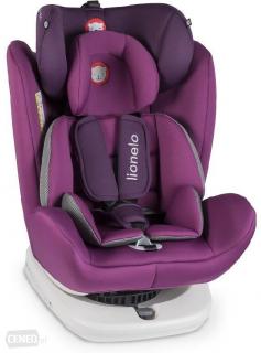 Lionelo Bastiaan Isofix 360 fokban elforgatható autós gyerekülés 0-36 kg - Purple