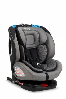 Momi Tordi 360°-ban Forgatható Isofix gyerekülés 0-36 kg - Grey