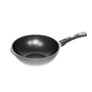 AMT Gastroguss the "World's Best Pan"  wok,  32 cm, 10 cm magas, indikátorral, levehető nyéllel, indukciós