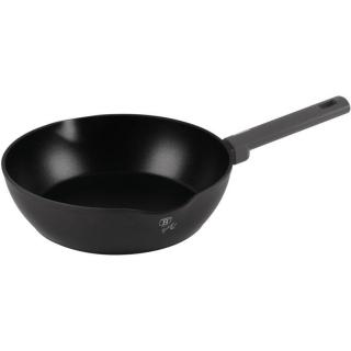 Berlinger Haus Antracit Collection mély serpenyő titán bevonattal, dupla kiöntő csőrrel, 28 cm