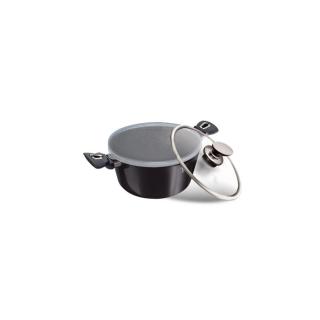 Berlinger Haus Carbon Pro Collection magas lábas márvány bevonattal, kétféle fedővel, 20 cm