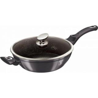 Berlinger Haus Carbon Pro Collection mély serpenyő márvány bevonattal, fedővel, 32 cm