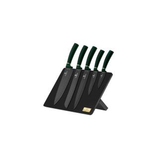 Berlinger Haus Emerald Collection 6 részes rozsdamentes késkészlet tapadásmentes bevonattal, mágneses állvánnyal