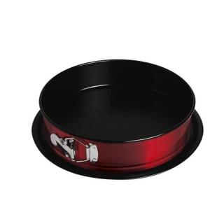 Berlinger Haus Metallic Burgundy Line kapcsos kerek tortaforma titán bevonattal, alátéttel