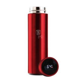 Berlinger Haus Metallic Burgundy Line rozsdamentes acél termosz LED kijelzővel, 450 ml