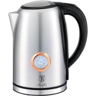 Berlinger Haus Moonlight Collection rozsdamentes acél elektromos vízforraló termosztáttal, 1,7 L, 2200 W