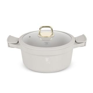 Berlinger Haus Sahara Collection magas lábas titán bevonattal, fedővel, levehető fogókkal, 24 cm