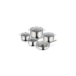 Berlinger Haus Silver Jewellery Collection 10 részes rozsdamentes acél edénykészlet
