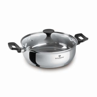 Blaumann Gourmet Line rozsdamentes acél lábas fedővel, bakelit fogóval, 28 cm