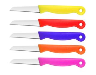 Carl Schmidt Sohn KOCH SYSTEME SILVANO,  5 részes rozsdamentes acél kés készletben, színes, 16,5 cm, penge 6,5 cm