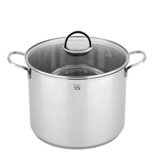 Carl Schmidt Sohn KOCH SYSTEME TRIER, rozsdamentes fazék üveg fedővel Ø 28 cm , 15,5L
