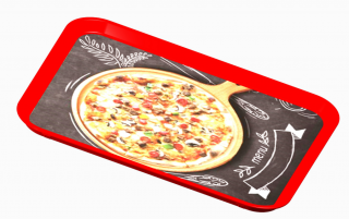 Gastro tálca pizzás 40*31cm