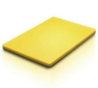 Hendi  vágólap-vágódeszka sárga HACCP műanyag 450x300x12.7 mm