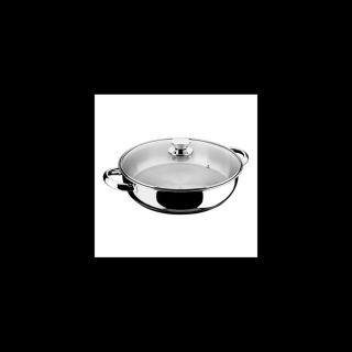 Inoxibar Ecco Cristal rozsdamentes szeletsütő üveg fedővel 24 x 6.5 cm, 3 L, 18/10