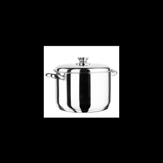 Inoxibar rozsdamentes fazék fedővel 30 x 21 cm 18/10 rozsdamentes acélból 15 L, Ecco Acero Line