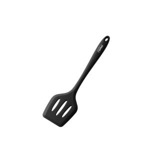 Inoxibar szilikon spatula vájatokkal, 30,6 cm x 7,8 cm, fekete