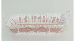 Kenyérkosár papír tégla, mályva, 30x15x7 cm