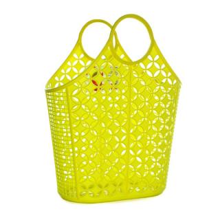 Plastexpress műanyag füles táska, sárga