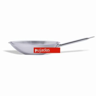 Pujadas Rozsdamentes wok lapos aljal 36 cm