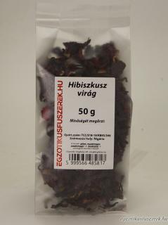 Hibiszkuszvirág - 50 g-os kiszerelés