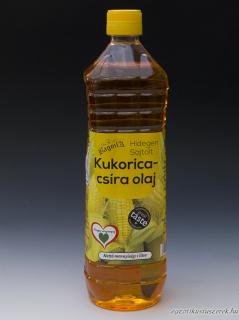 Kukoricacsíra olaj - Hidegen sajtolt, 1 liter