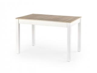 Maurycy asztal 118/158 cm, sonoma/fehér