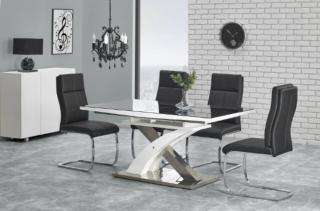 Sandor 2 asztal, 160/220 cm, fekete