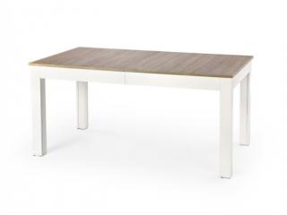 Seweryn  asztal 160/300 cm, sonoma/fehér