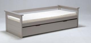 Tolede ágykeret felemelhető vendégággyal, 90x190 cm, szürke