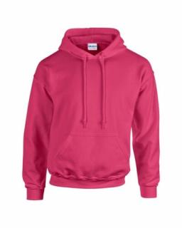 Gildan Heavy Blend kapucnis pulóver (L, fluo rózsaszín)