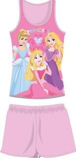 Disney Hercegnők ujjatlan nyári gyerek pizsama - pamut pizsama - világosrózsaszín - 104
