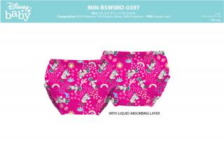 Disney Minnie egér baba úszó pelenka kislányoknak - pink - 68-74