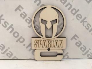 Spartan felirattal egy darabos éremtartó