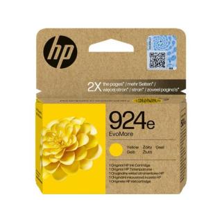 4K0U9NE Tintapatron Officejet Pro 8120e, 8130e nyomtatókhoz, HP 924 EvoMore, sárga, 800 oldal